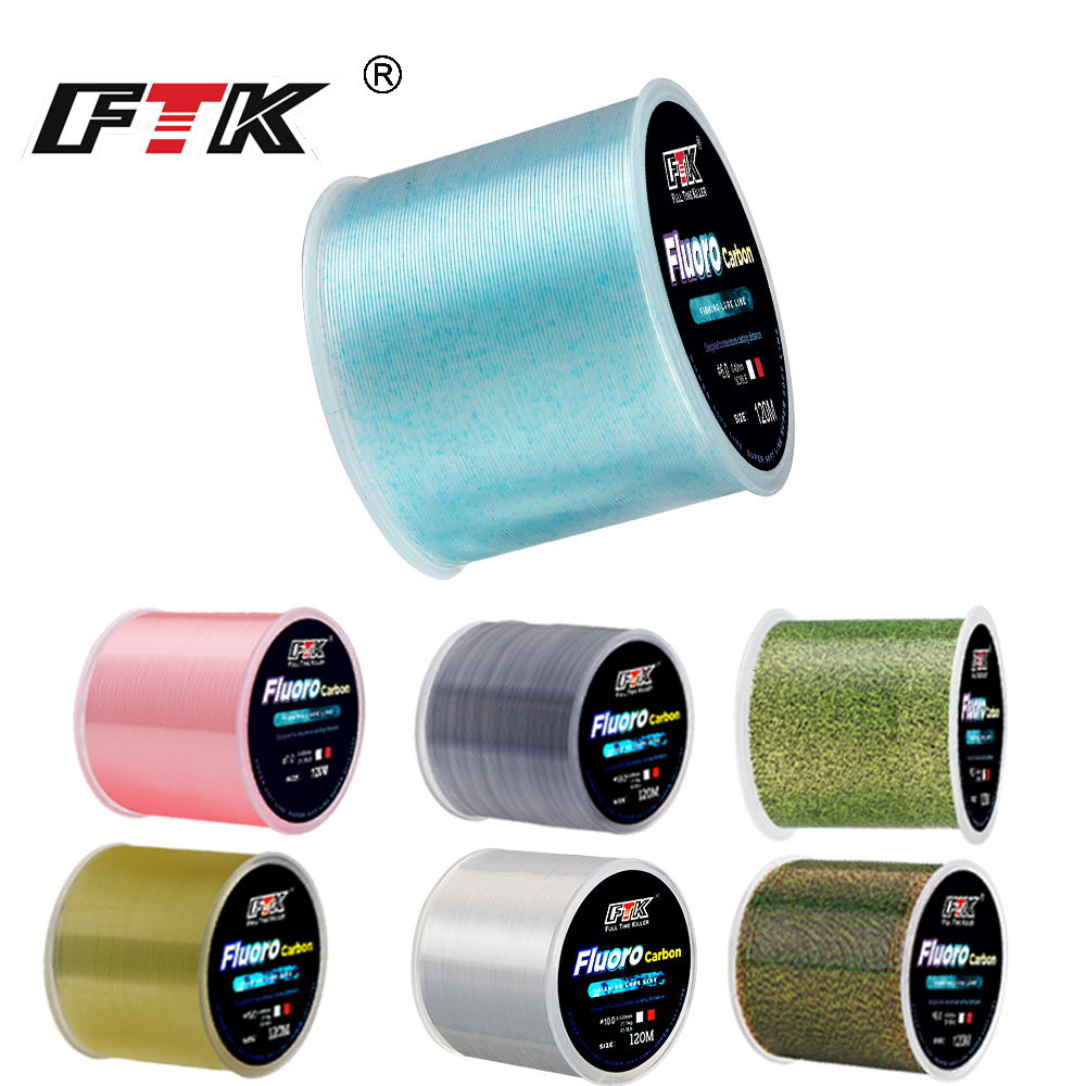 Ice Fishing Line - FTK 120m Invisible Fishing Line Speckle