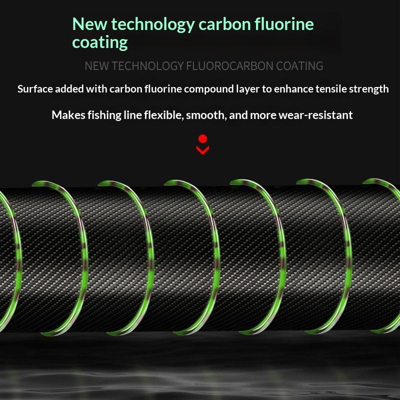 New 500M 3D Spotted Invisible  - Fluorocarbon Line 评论和价格