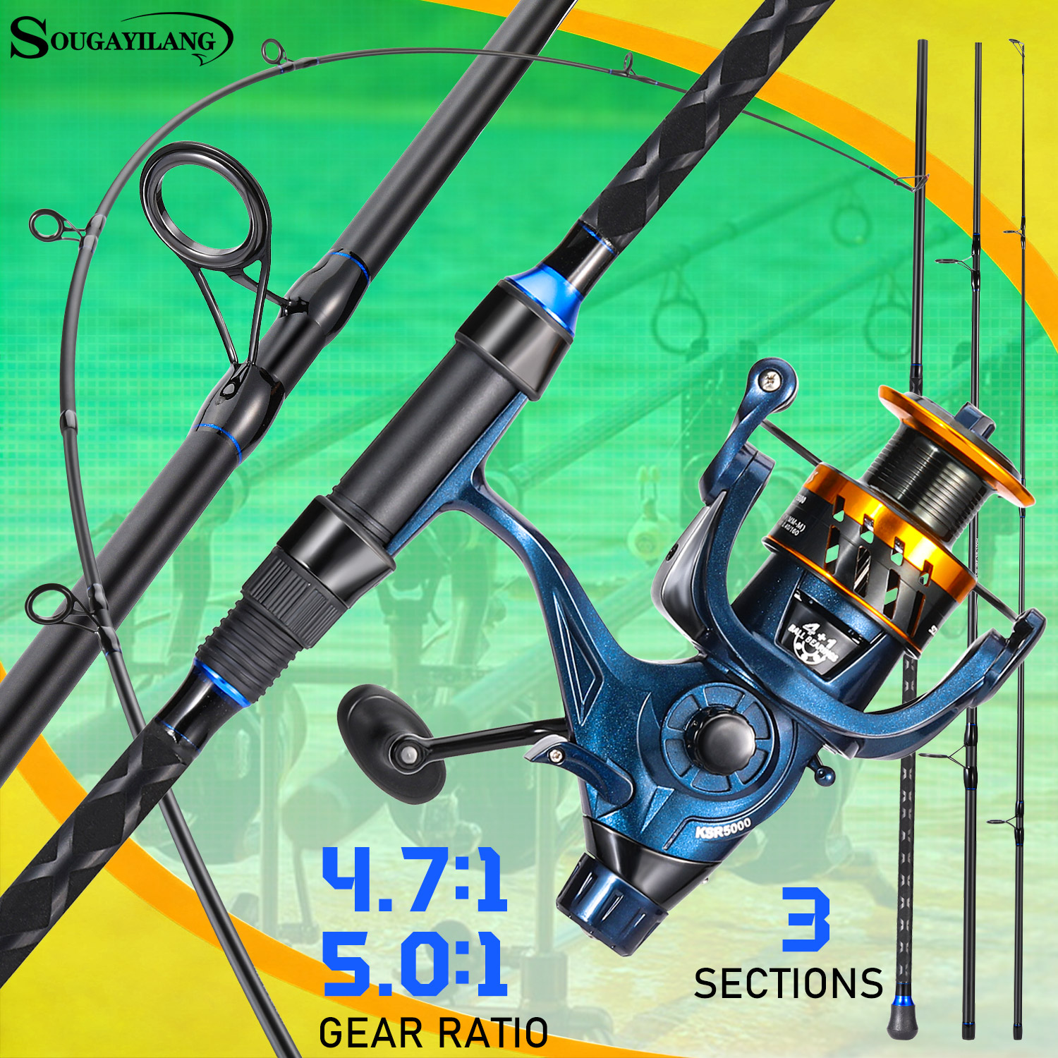 Sougayilang 3 Sections Surf Fi - Fishing Line Spooler 评论和价格