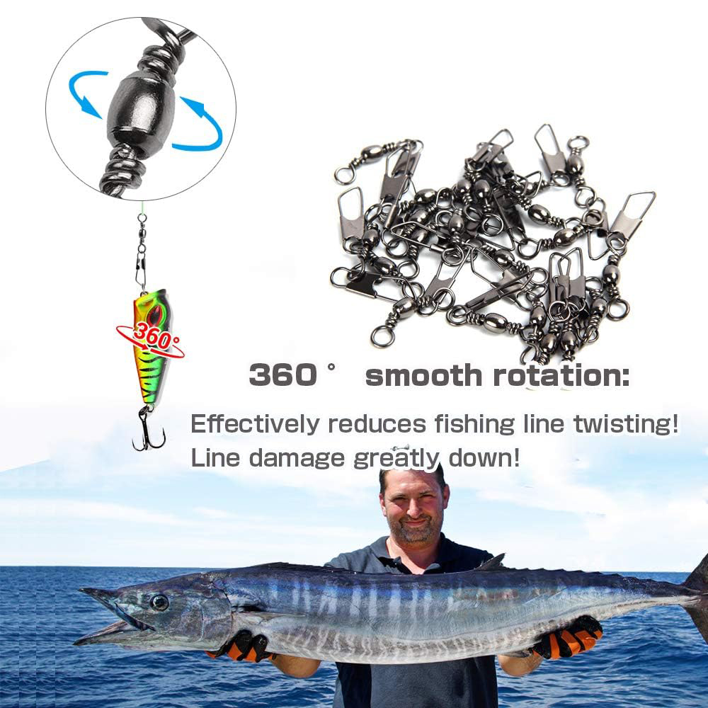 50Pcs Stainless Steel Snap Swi - Monofilament Line 评论和价格