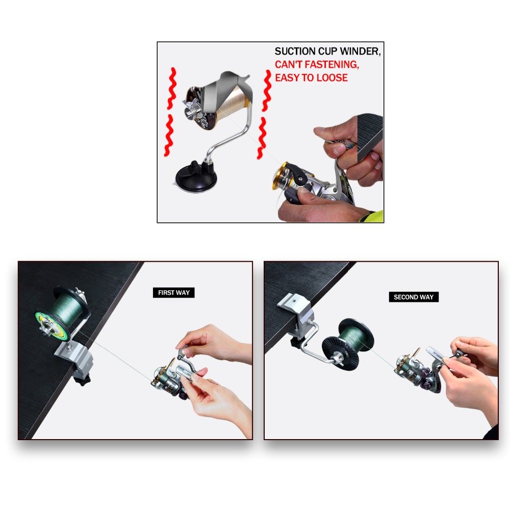 1pcs Portable Aluminum Fishing - Fishing Line Spooler 评论和价格