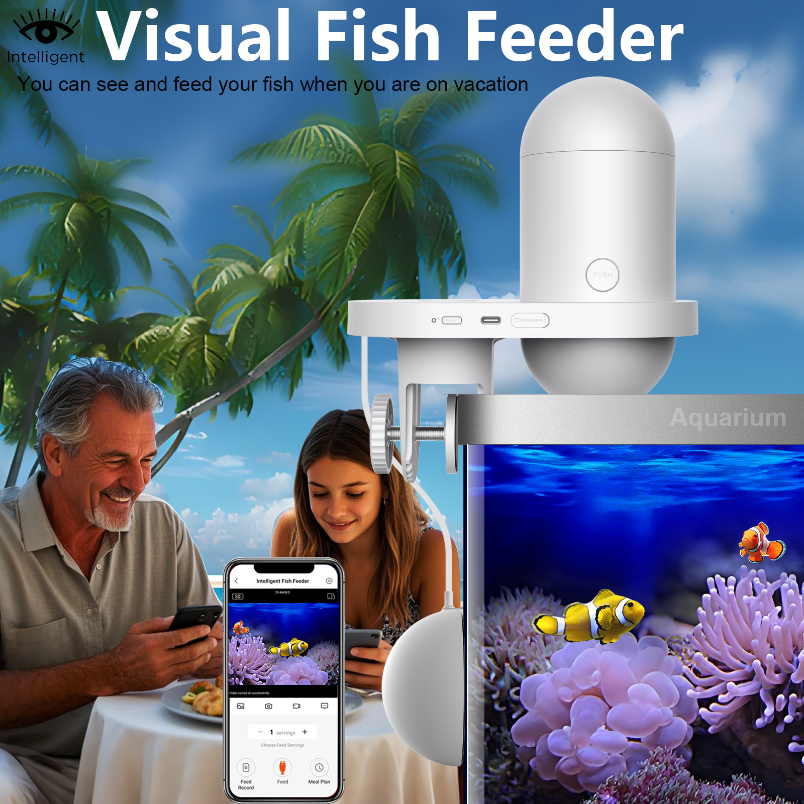 Automatic Fish Feeder With Cam - Fishing Line Dispenser 评论和价格