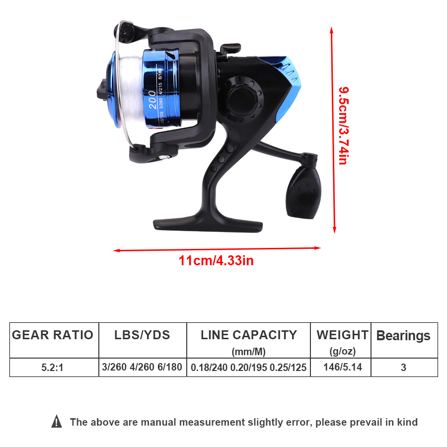FTK 1.8M Portable Spinning Fis - Fishing Line Spooler 评论和价格